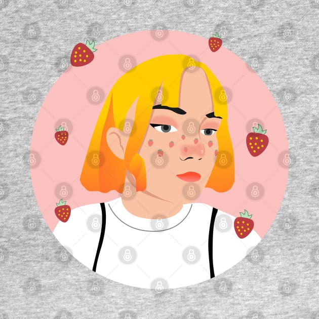 girl strawberry birthday by WOW DESIGN
